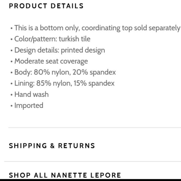 Nanette Lepore Alana Bikini Bottoms NWT - Picture 11 of 11